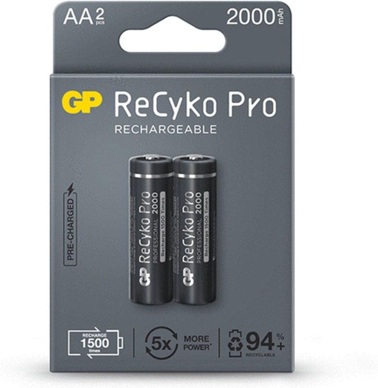 GP Recyko Pro - AA Batterijen - 2000mAh - Oplaadbaar - NiMH