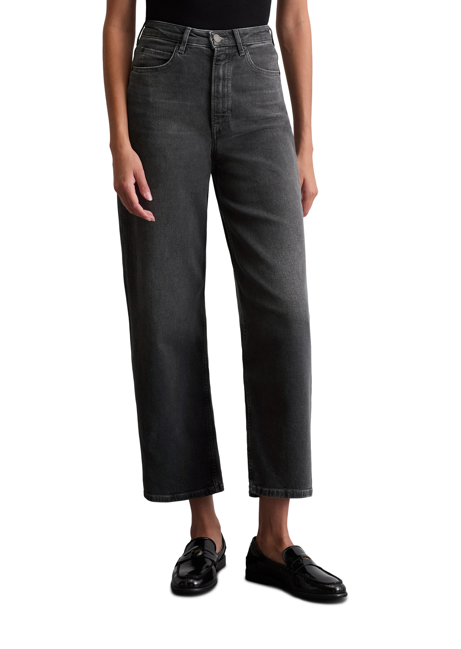 Marc O'Polo Weite Jeans »TOLVA« hohe Leibhöhe, aus Bio-Baumwolle mit Stretch