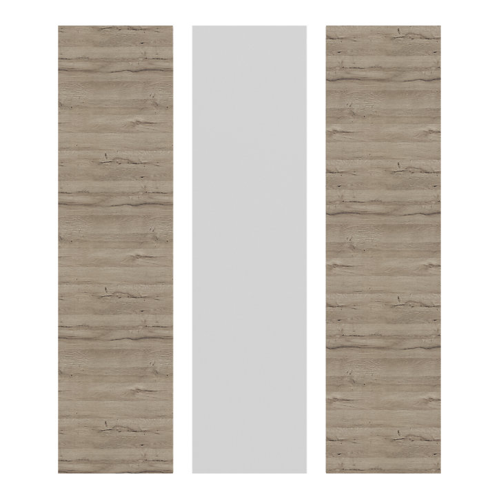 Côté de remplacement pour colonne électroménager Goodhome Pachira Bois clair H. 219 cm x l. 57 cm x Ep. 18 mm