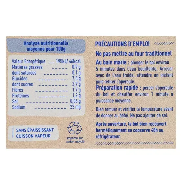 Babybio Repas Soir Bol Carotte Tomate Polenta +12m Bio 2 x 200g