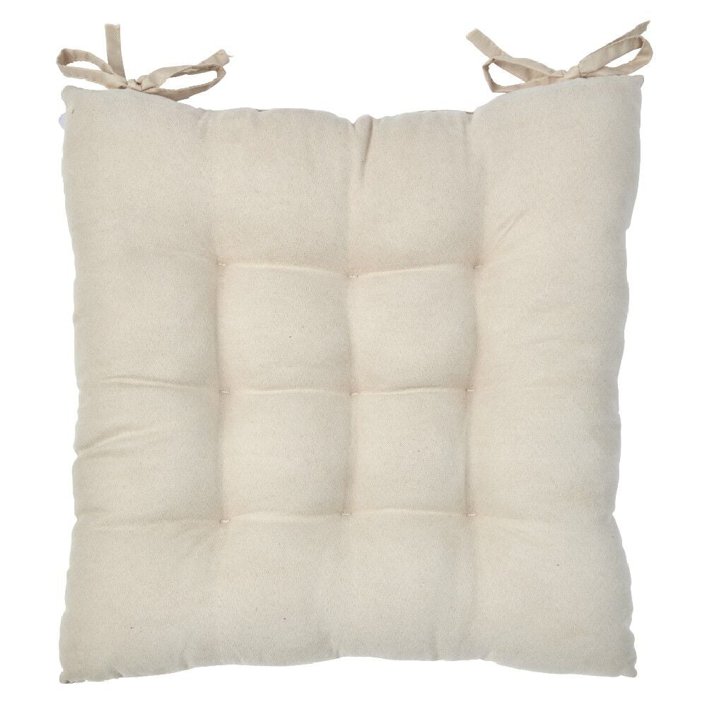 Dessus de chaise matelassé beige
