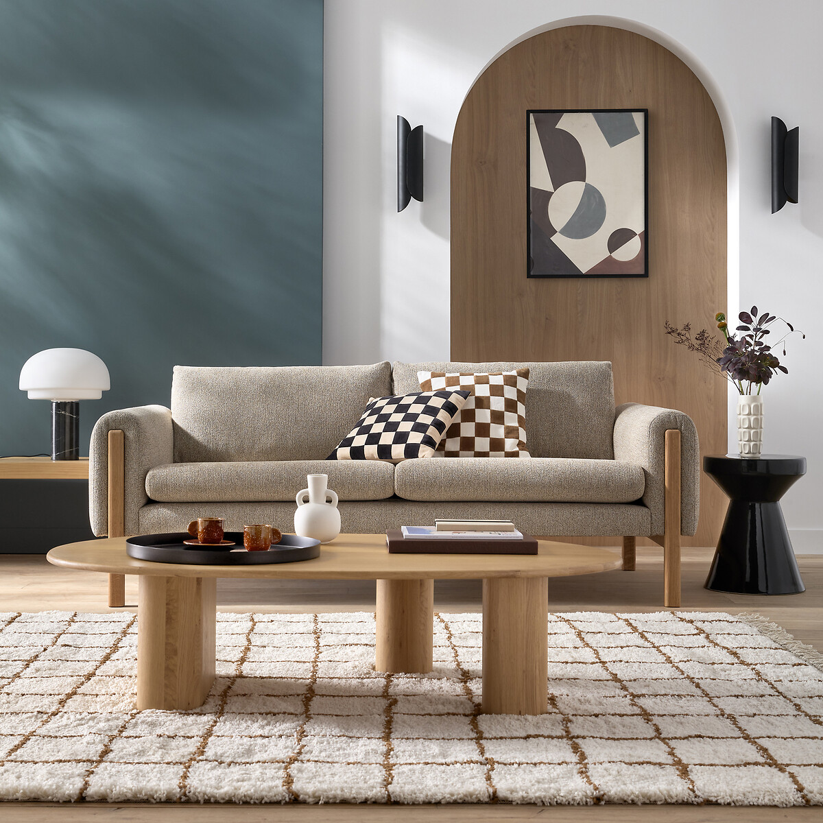 LA REDOUTE INTERIEURS<br>Mesa de centro em carvalho, Celmar