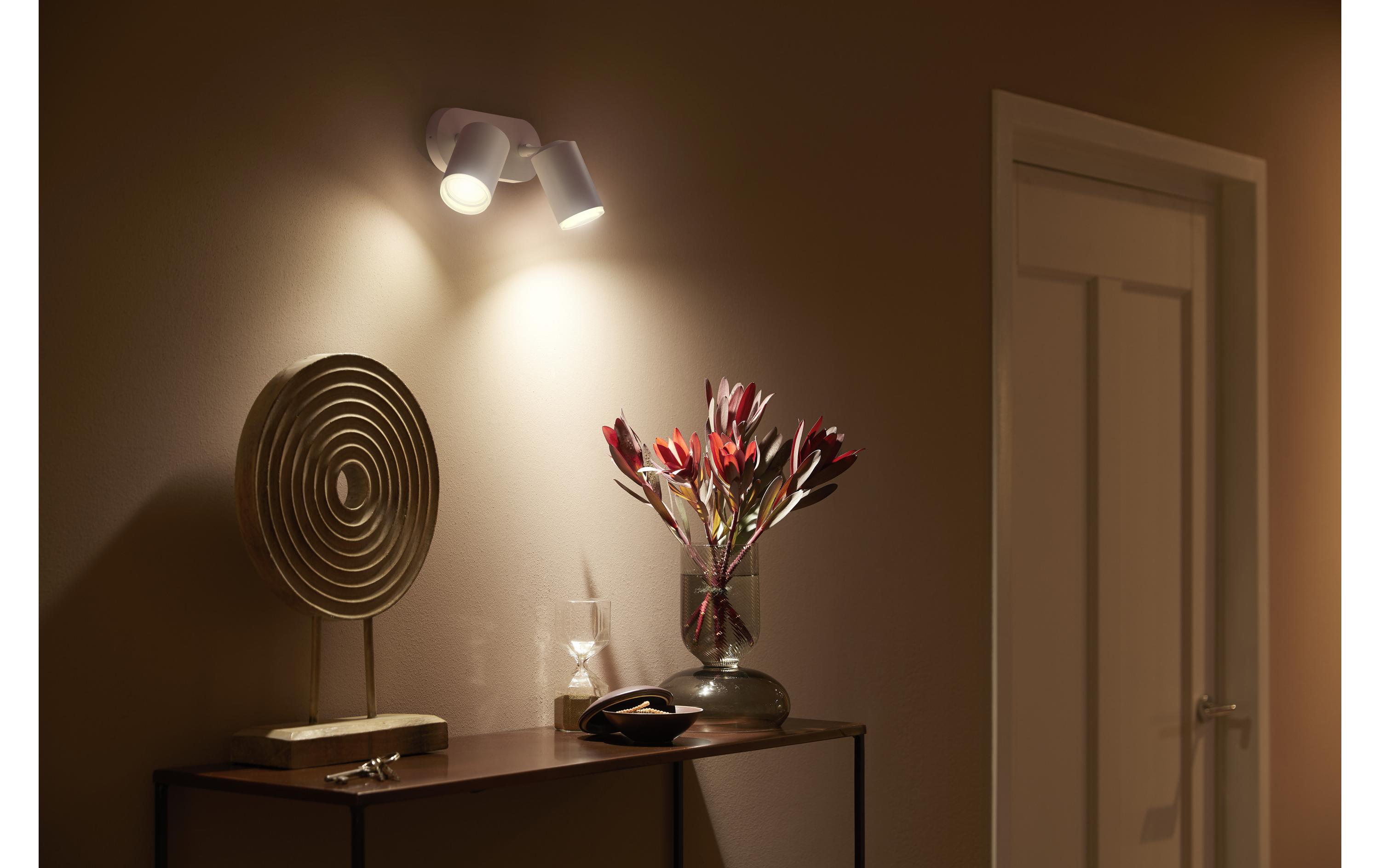 White & Color Ambiance Fugato 2er-Spot Weiss<br>2er-Spot mit Weisstönen und mehr als 16 Millionen Farben