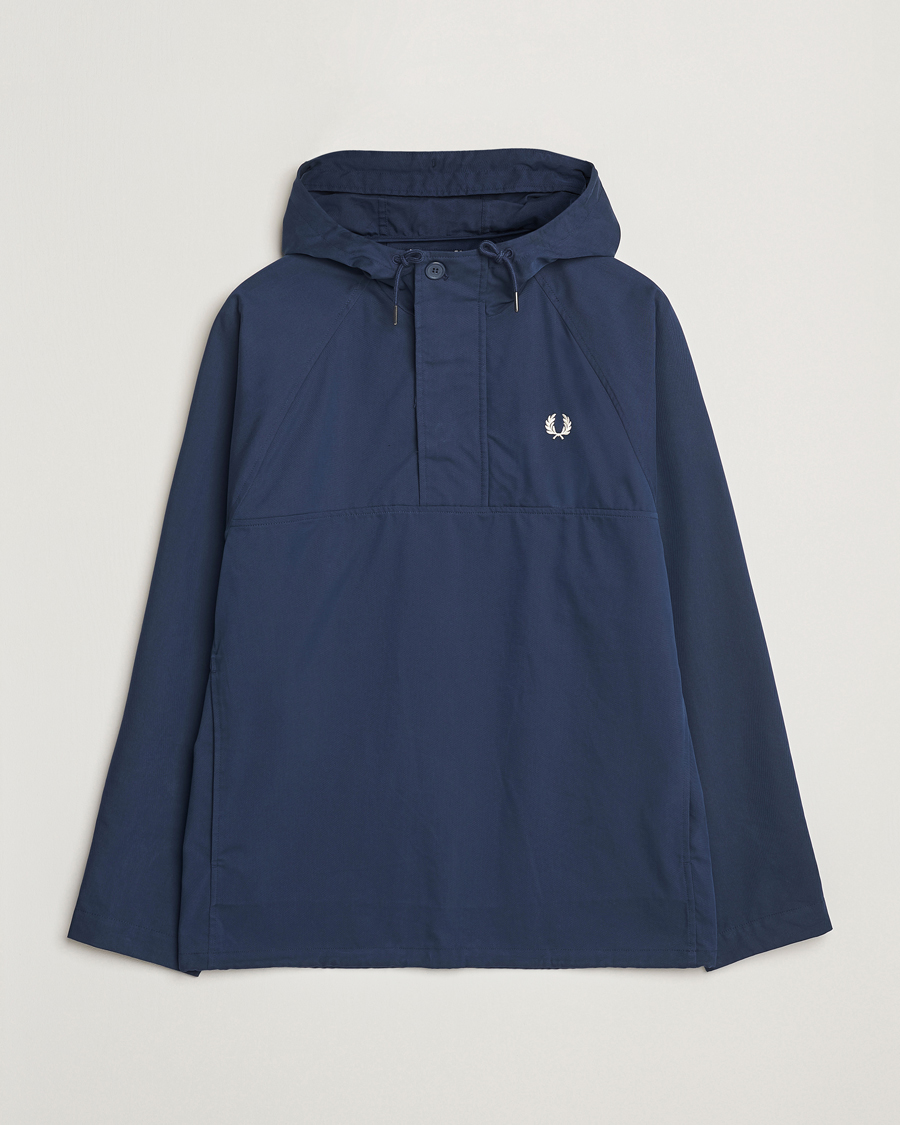Fred Perry Smock Hooded Anorak Tennis Blue