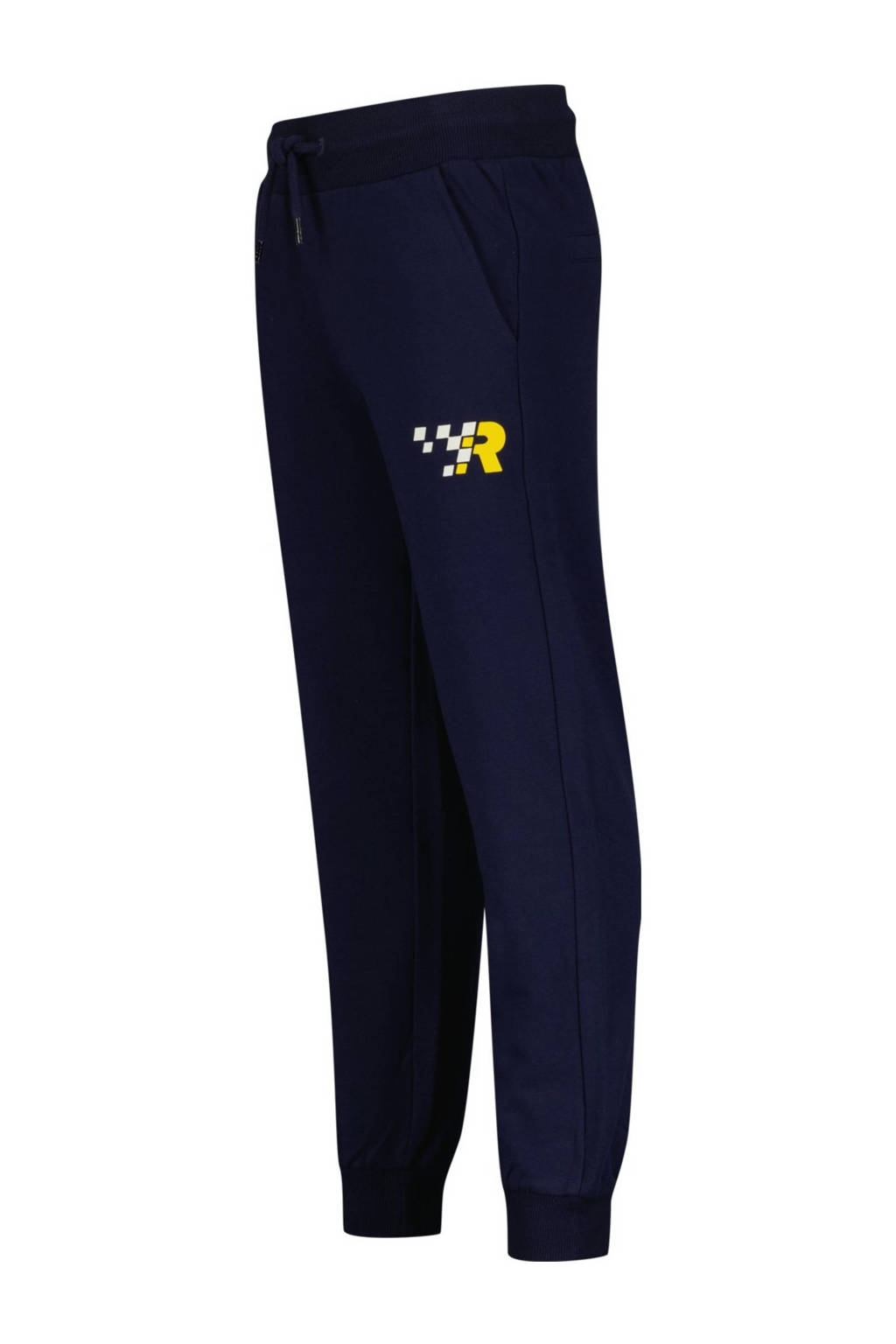 Raizzed tapered fit joggingbroek Kobe met printopdruk donkerblauw