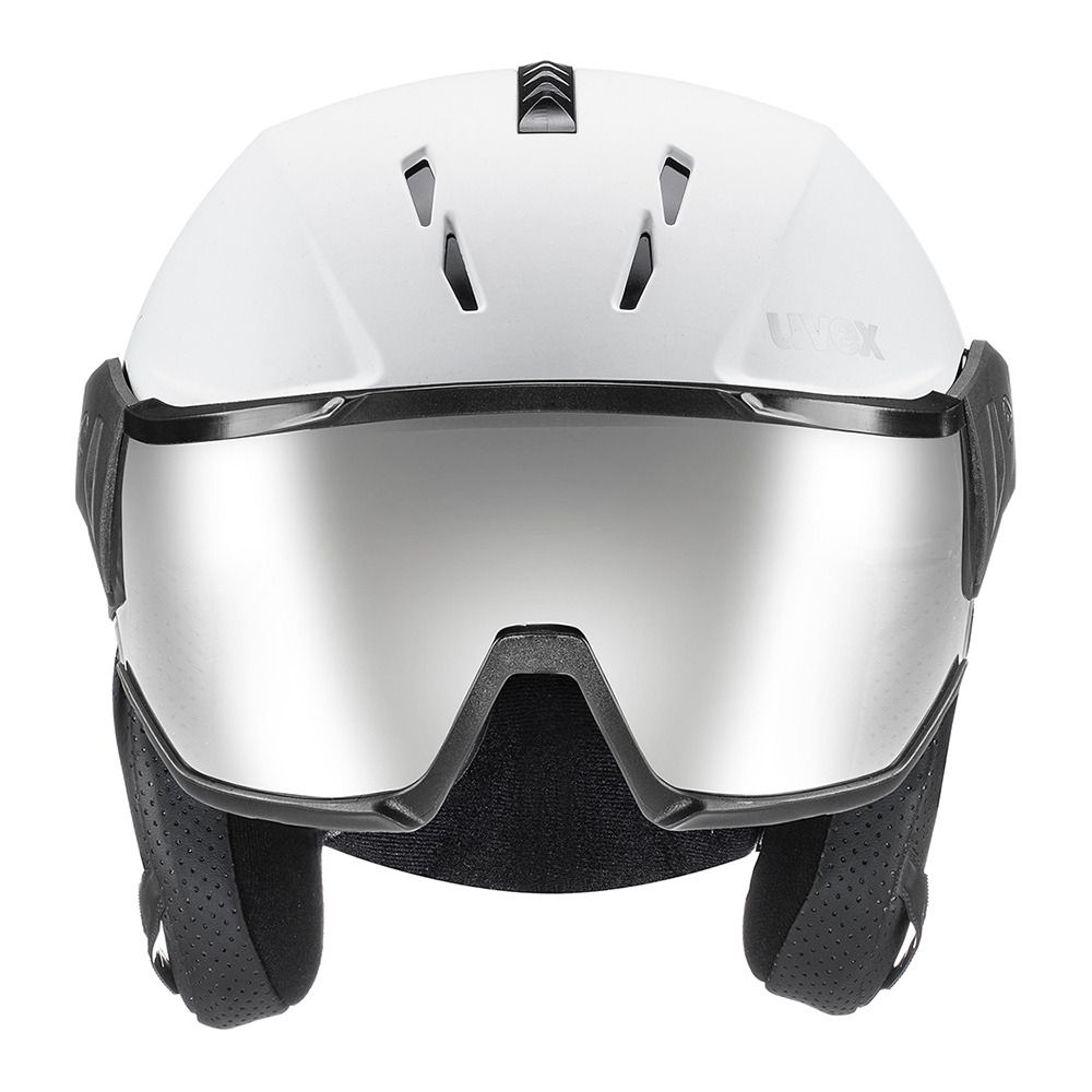 Uvex INSTINCT VISOR - Casque ski white black mat
