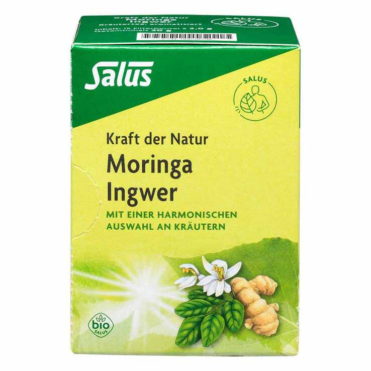 Moringa Ingwer Kräutertee Kraft der Natur Salus, 15 St