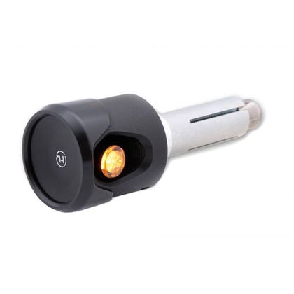 Embouts de guidon Highsider Clignotants/Veilleuse AKRON-FLASH Universel - Noir
