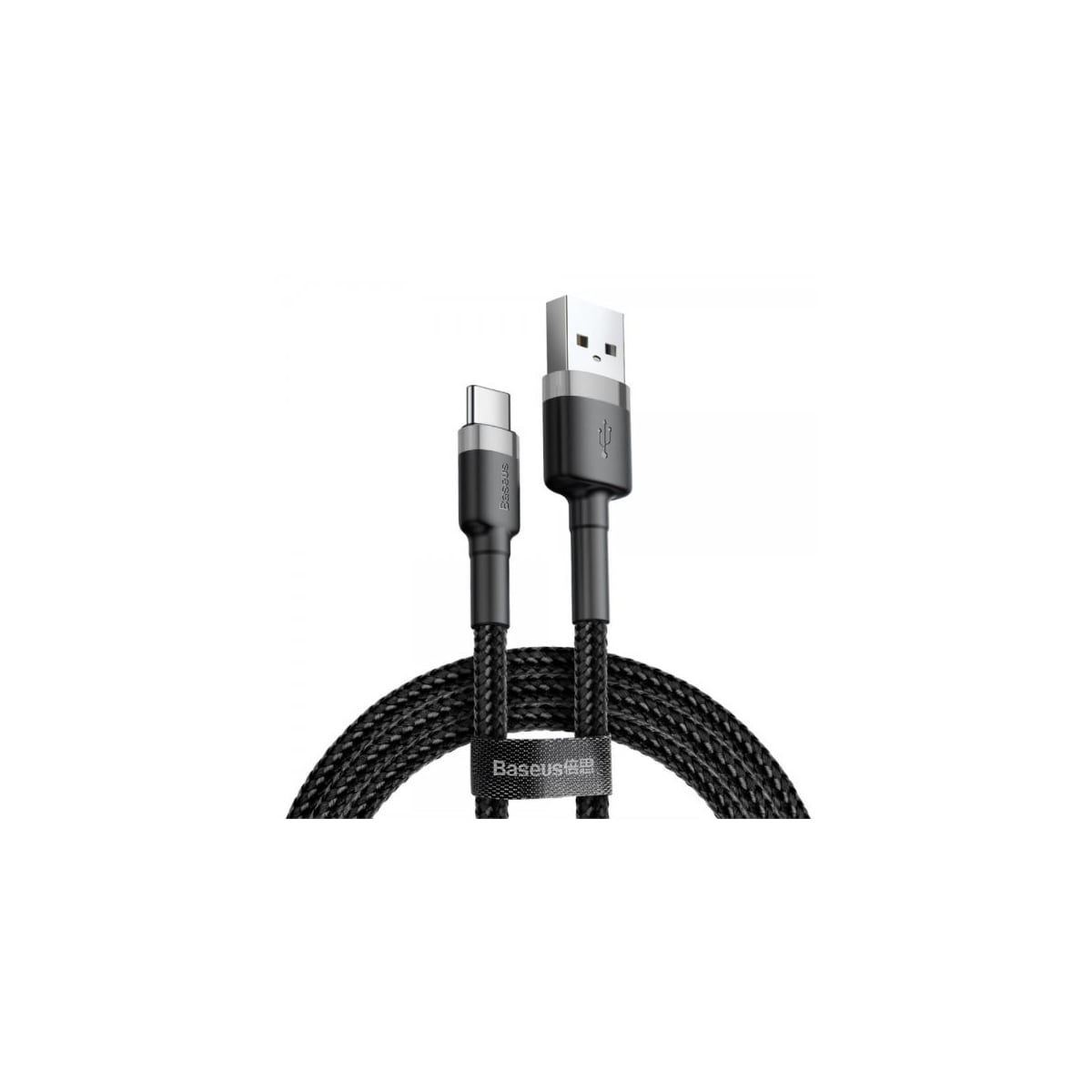 Baseus Kabel Cafule Cable USB-A/USB-C 3m Grå Svart