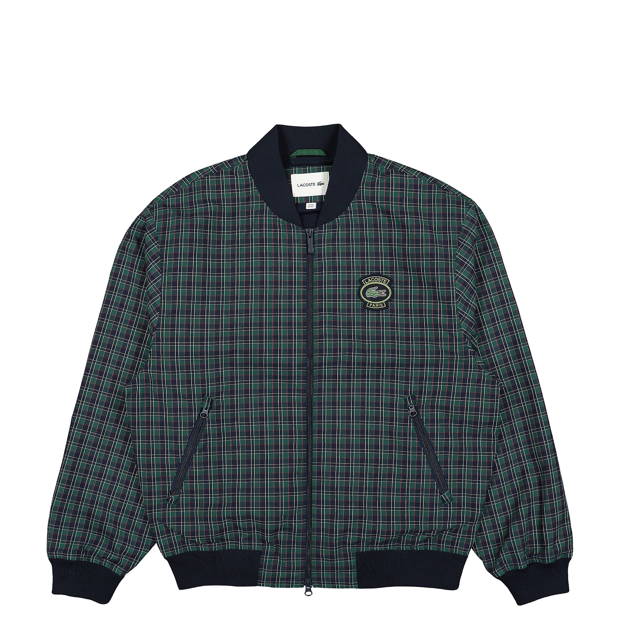 Lacoste<br>Checked Showerproof Harrington Jacket
