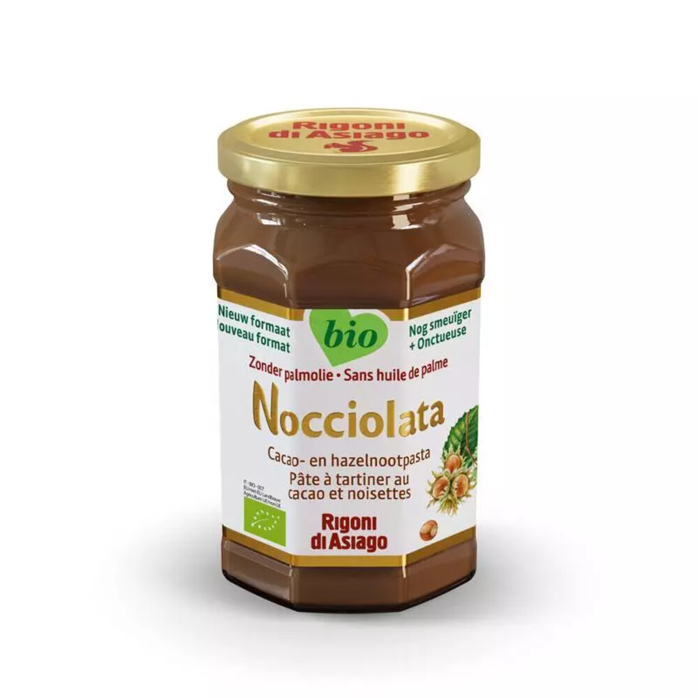 Nocciolata Cacao- en Hazelnootpasta Melkvrij250 gr