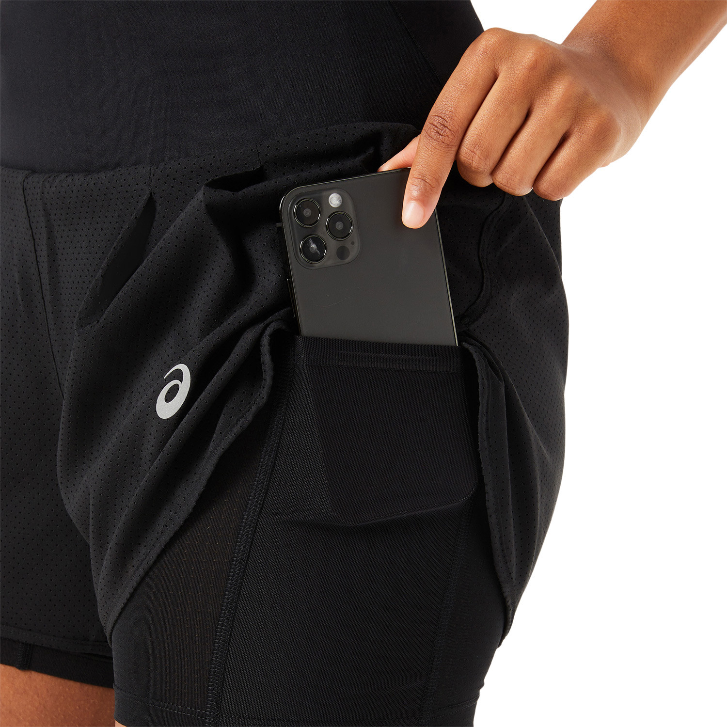 ASICS Shirt 2in1 Short Set Dames