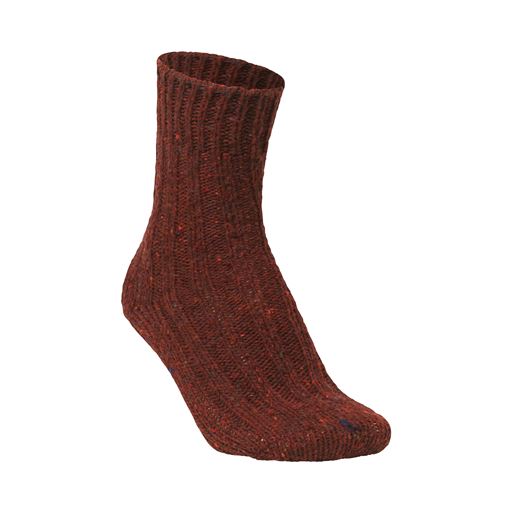 MJM Rib Soft 581 Wool Mix Sokker, Burgundy, 43-45