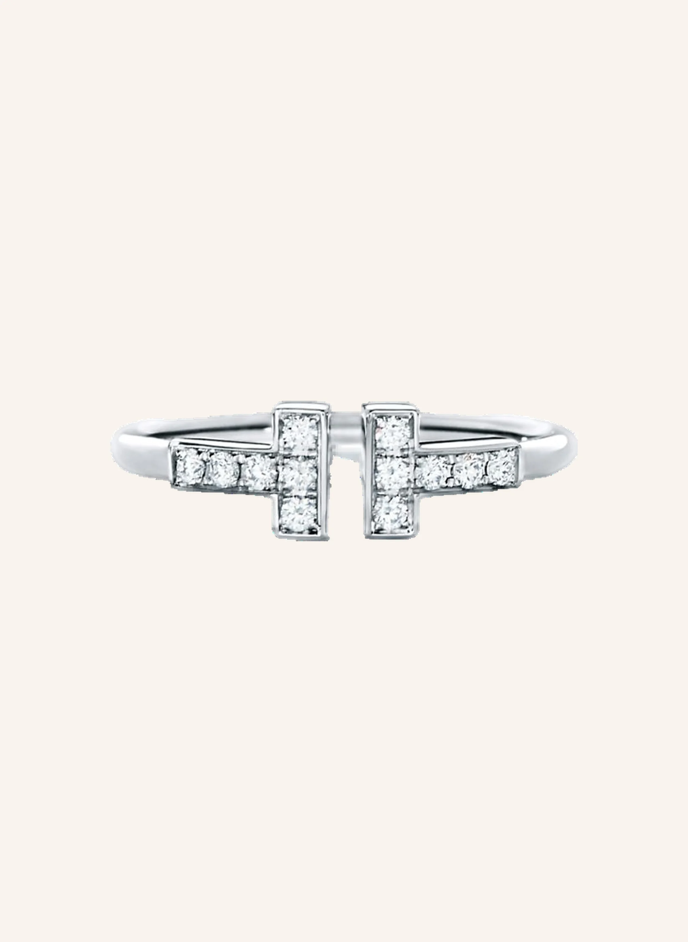 TIFFANY & Co. Tiffany T Wire RING aus 18 Karat Weißgold