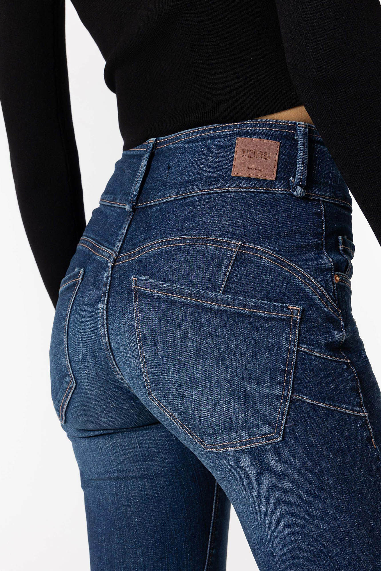 Calça jeans Double-up Boot™ut de cintura alta
