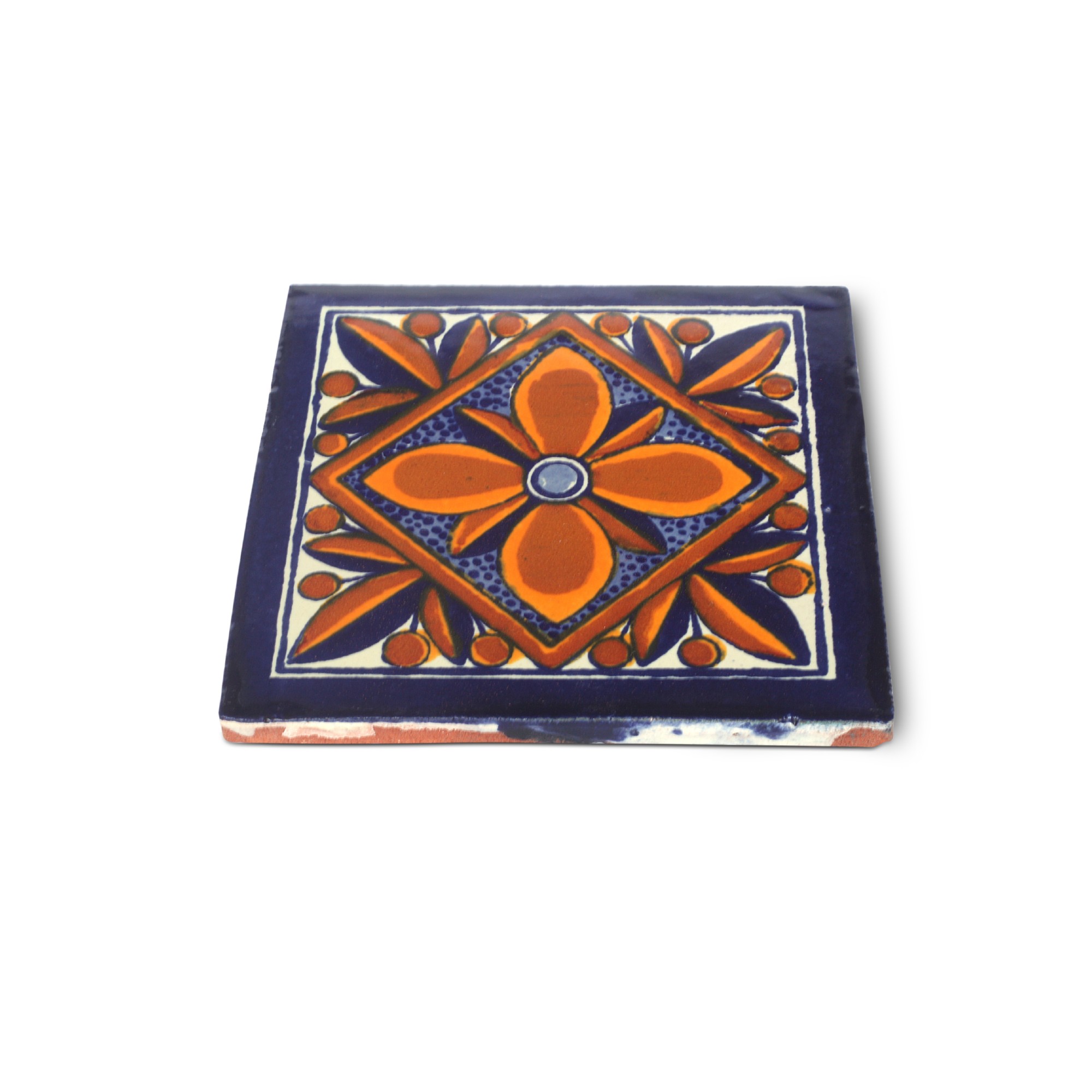 Kachel 'Puebla', multicolor, T 10 cm, B 10 cm, H 0,5 cm von fischer's lagerhaus