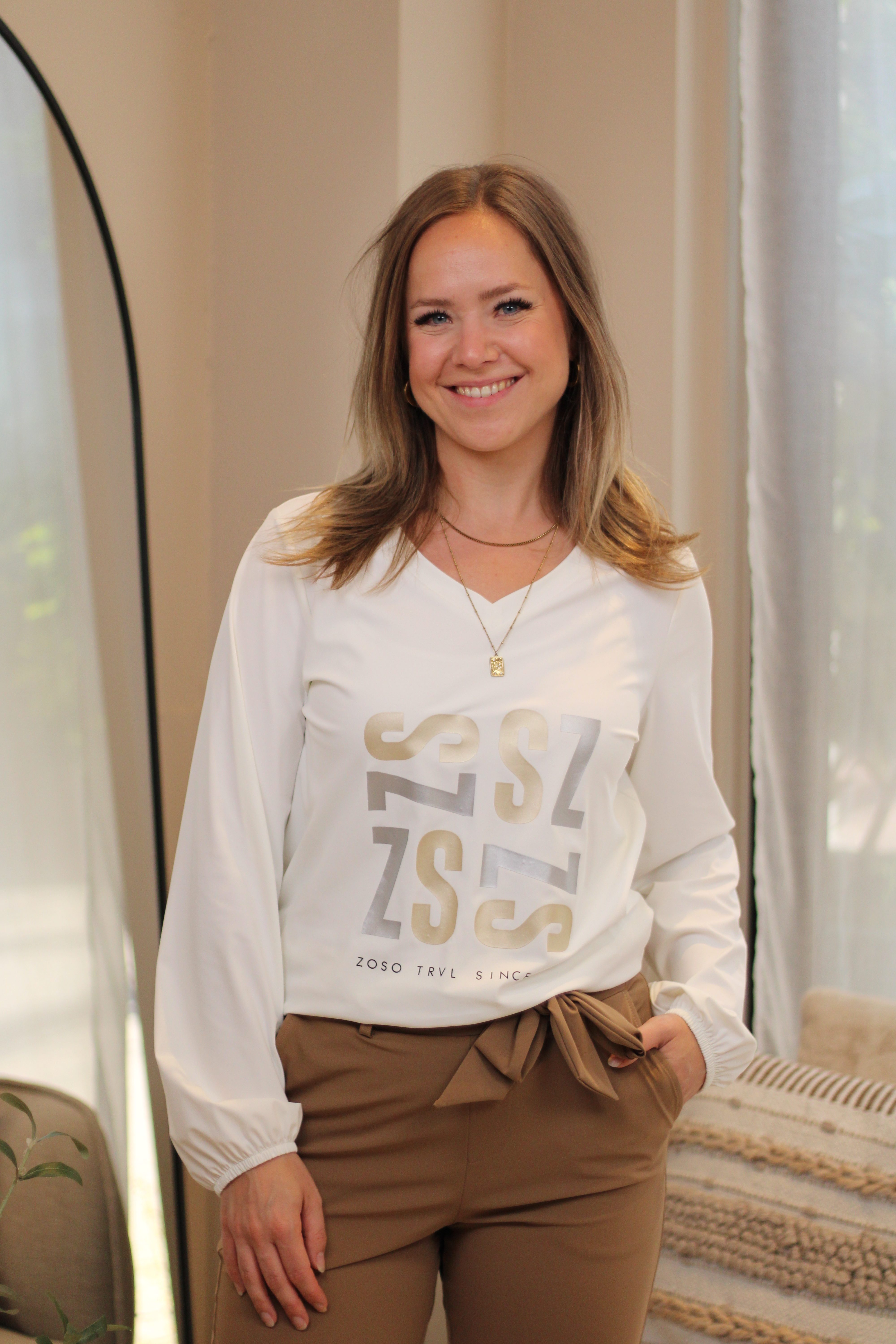 Zoso - Caroline Travel T-Shirt - Off White