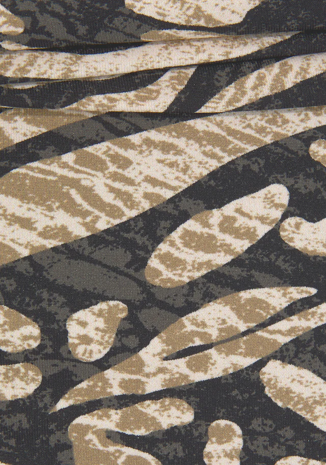 Bruno Banani Bügel-Bandeau-Bikini , in trendigem Animalprint