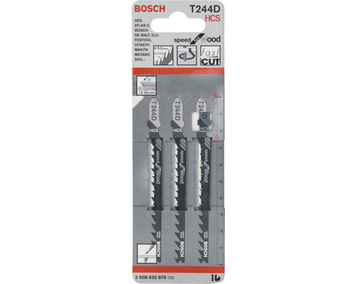 Decoupeerzaagblad Bosch T 244 D, 3-pack