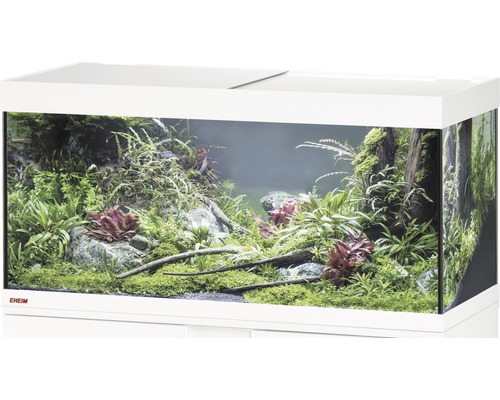 EHEIM Vivaline 180 aquarium met LED-verlichting, verwarming, filter, zonder kast, wit