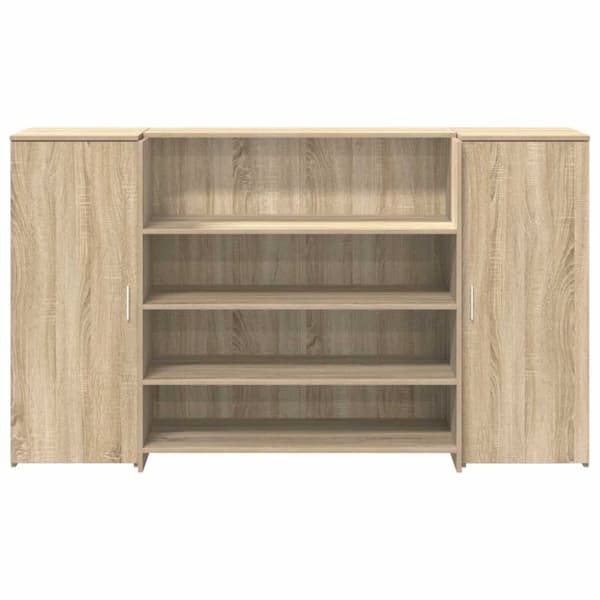 vidaXL Resepsjonspult sonoma eik 180x50x103,5 cm konstruert tre
