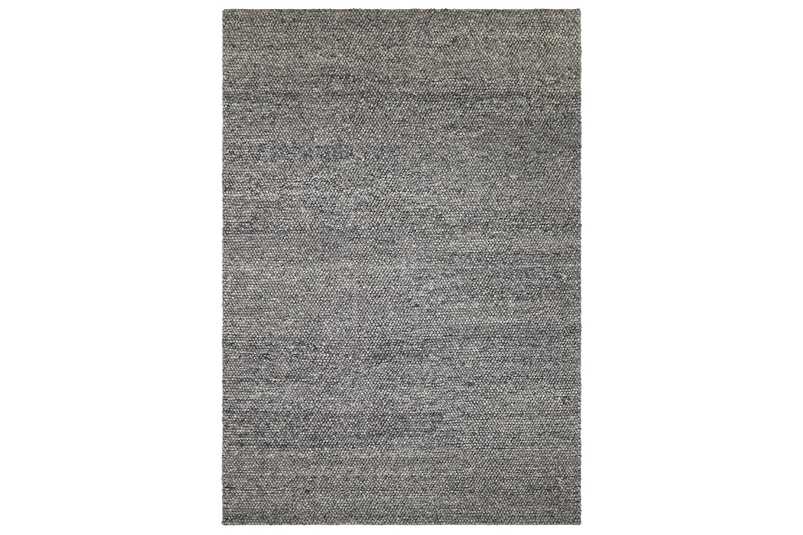 Riverstone teppe Stålgrå farget ullfilt. 160x230 cm
