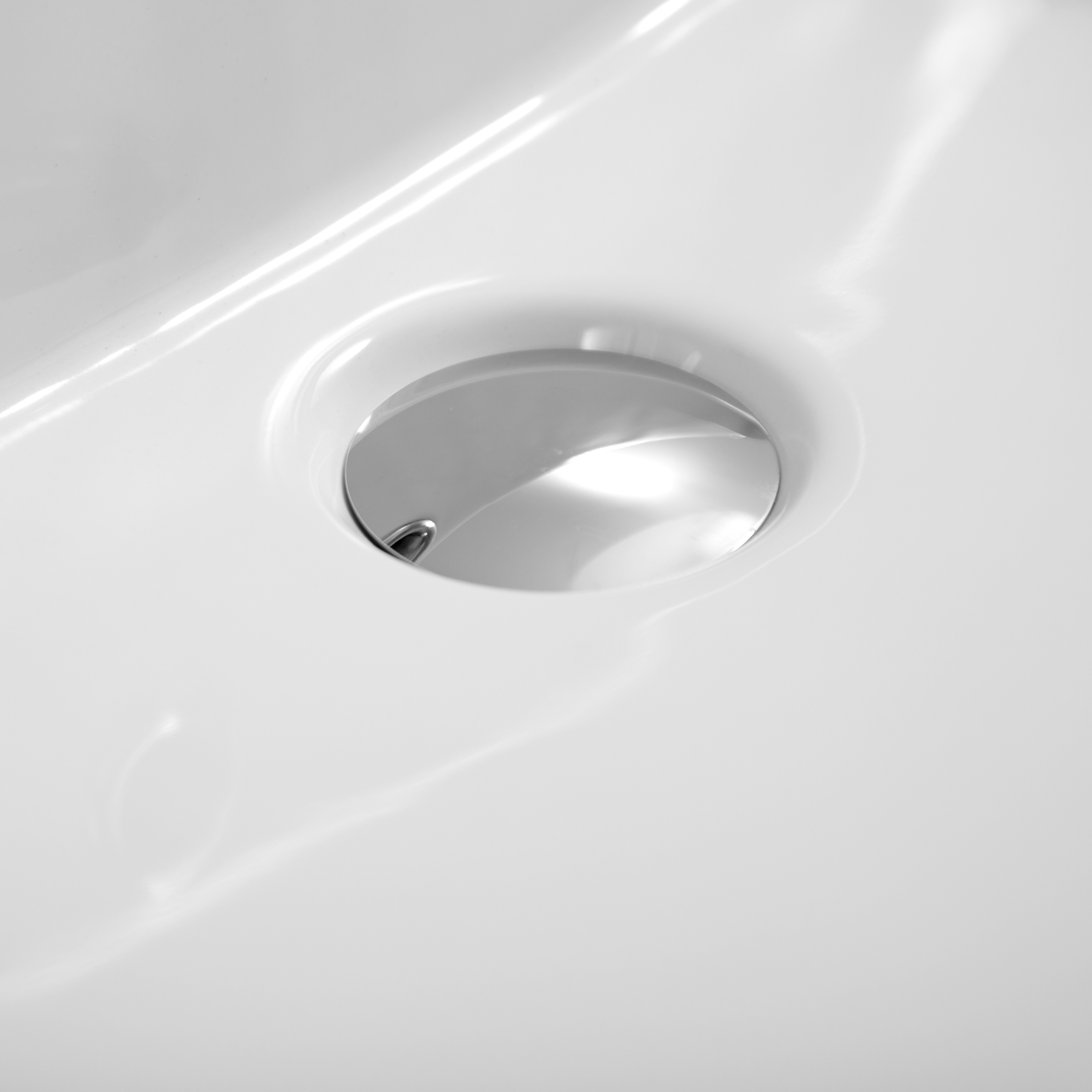 Waschbecken Keramik rechteckig 52 x 42 cm weiss
