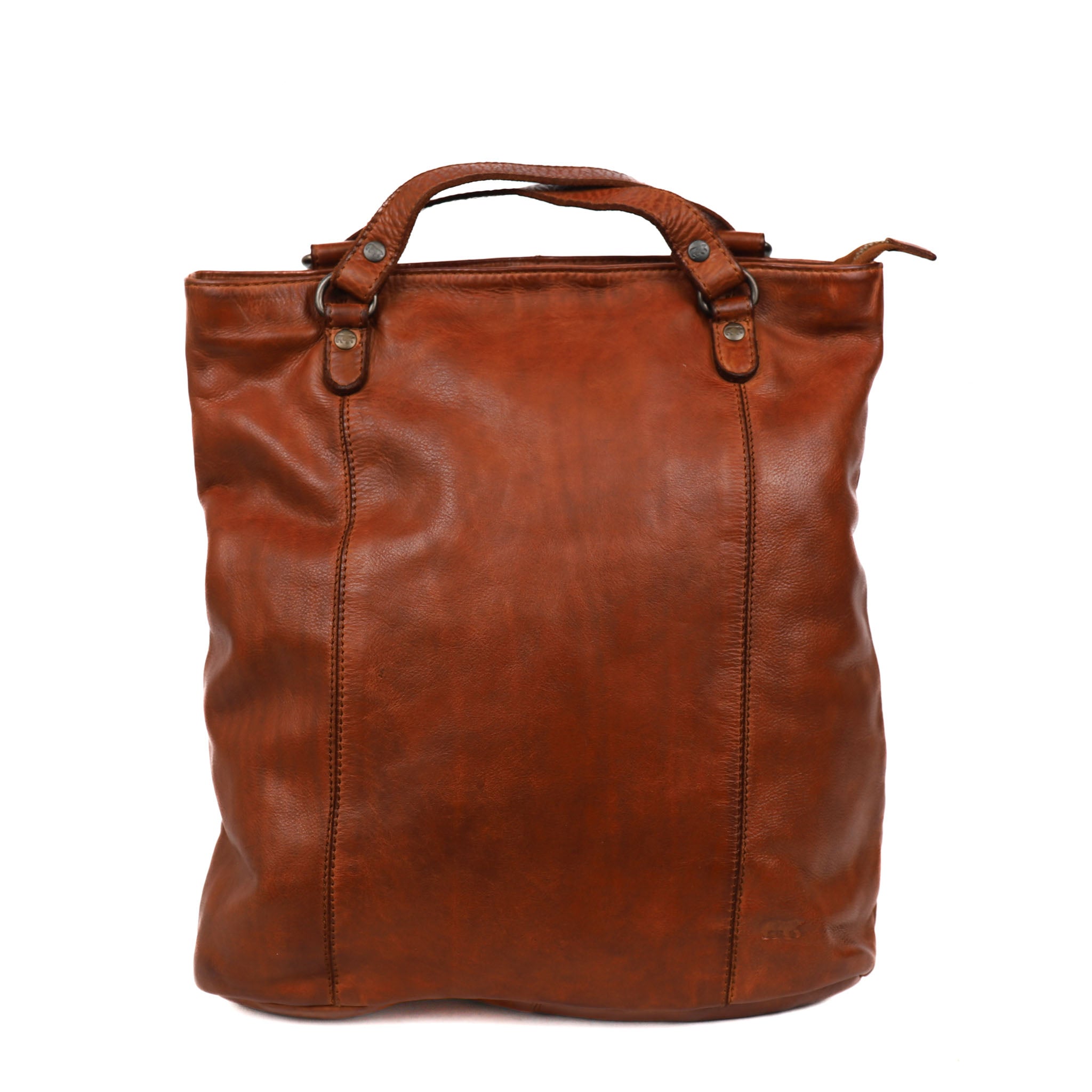 Rugzak/schoudertas 'Sandy' L cognac COGNAC