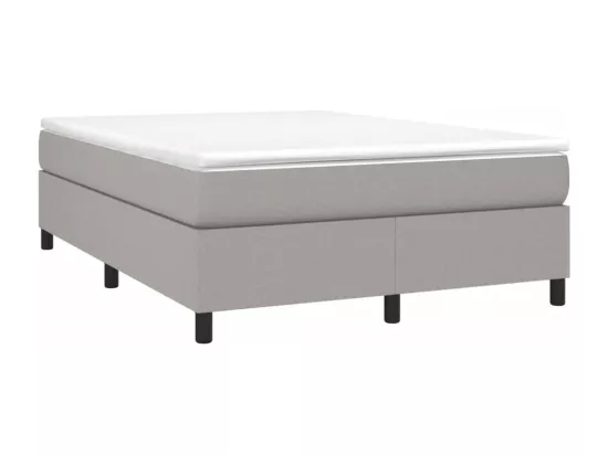 Sommier à lattes de lit Gris clair 140x200 cm Tissu