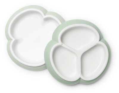 BabyBjörn Tallerkensett 2-pack, Lysegrønn