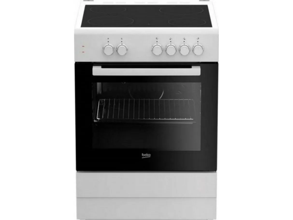 Beko FSS67000GW - Komfur - fritstående - bredde: 60 cm - dybde: 60 cm - højde: 85 cm - med selv-rengøring - hvid