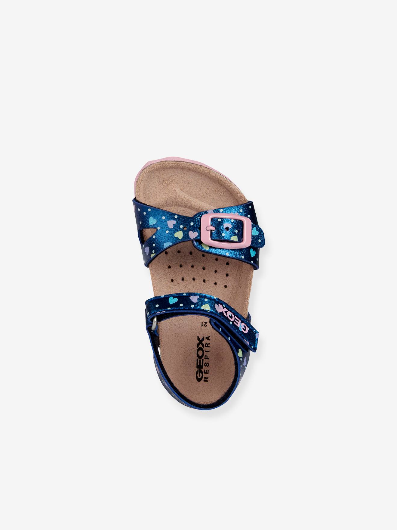 Sandálias Geox® Chalki Girl para bebê, azul marinho