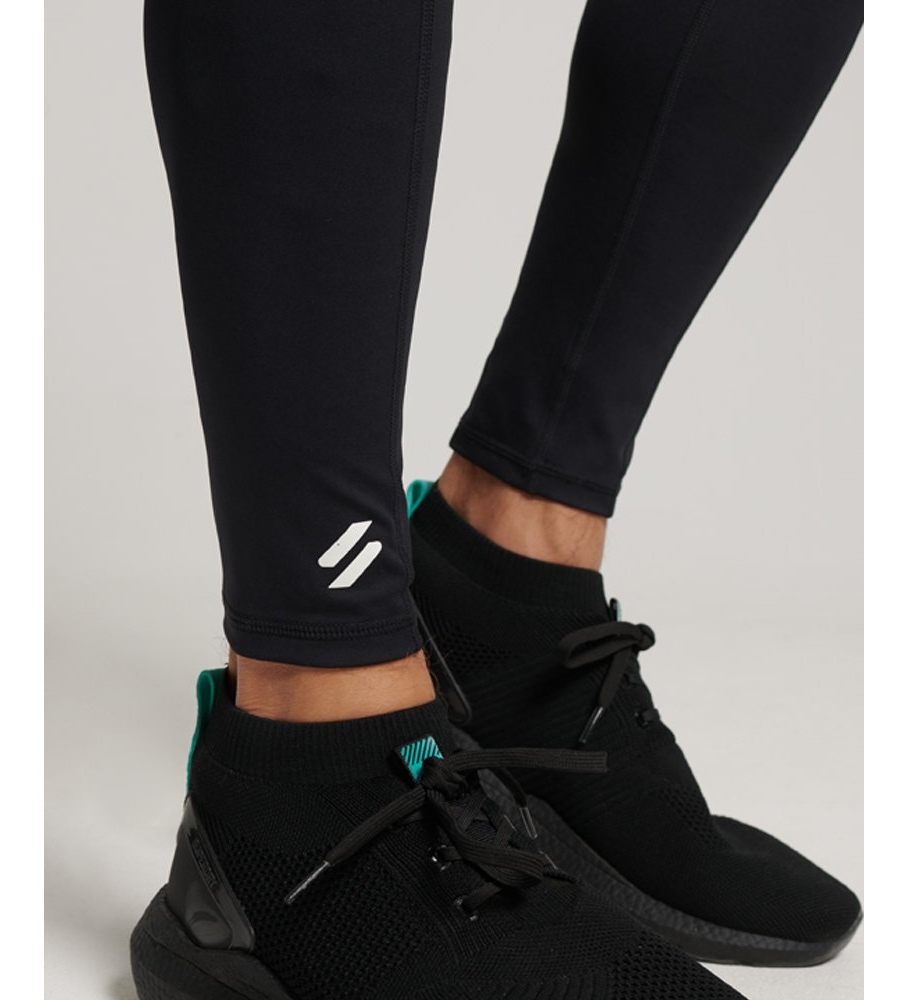 Calça legging preta Superdry Core Fitting