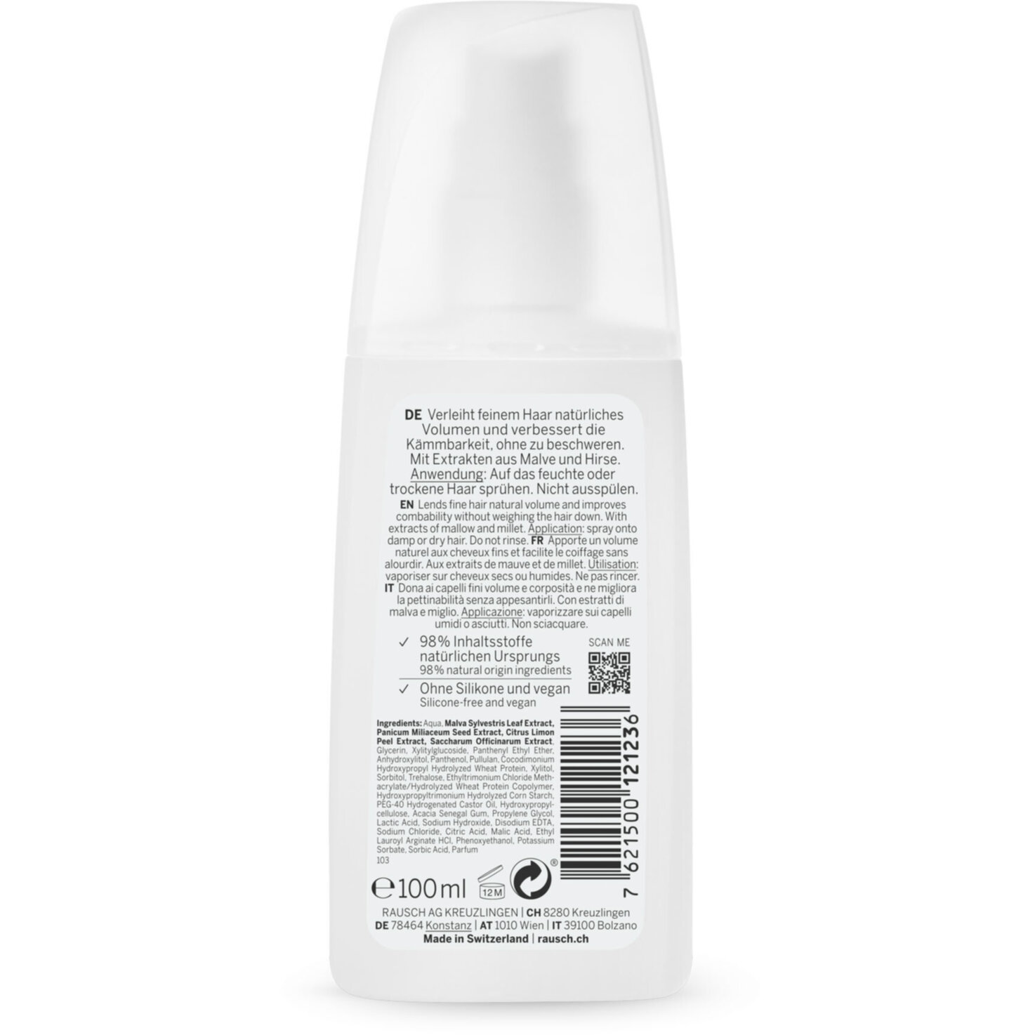 Rausch Volumen Spray mit Malve
