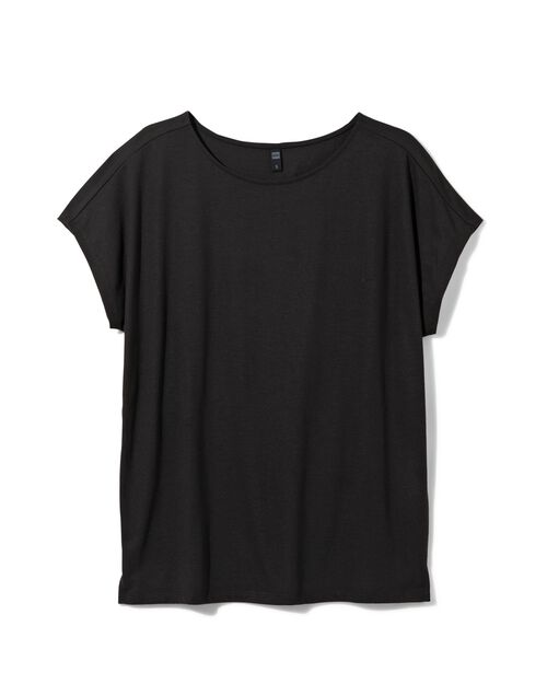 t-shirt femme Amelie avec bambou noir