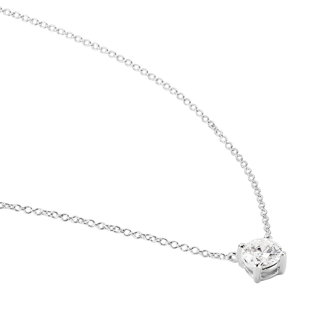 Collier Aphrodite Or Blanc Diamant