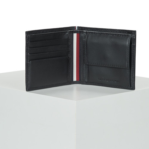Tommy Hilfiger - TH PREM LEATHER CC & COIN - Noir