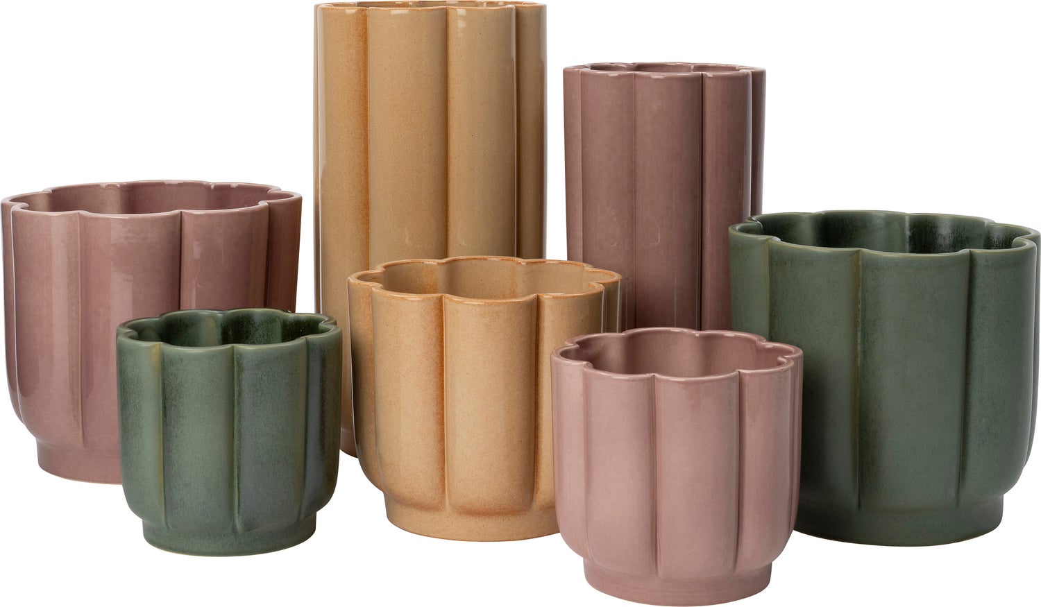 Intratuin bloempot Sterre groen D 19 H 16 cm