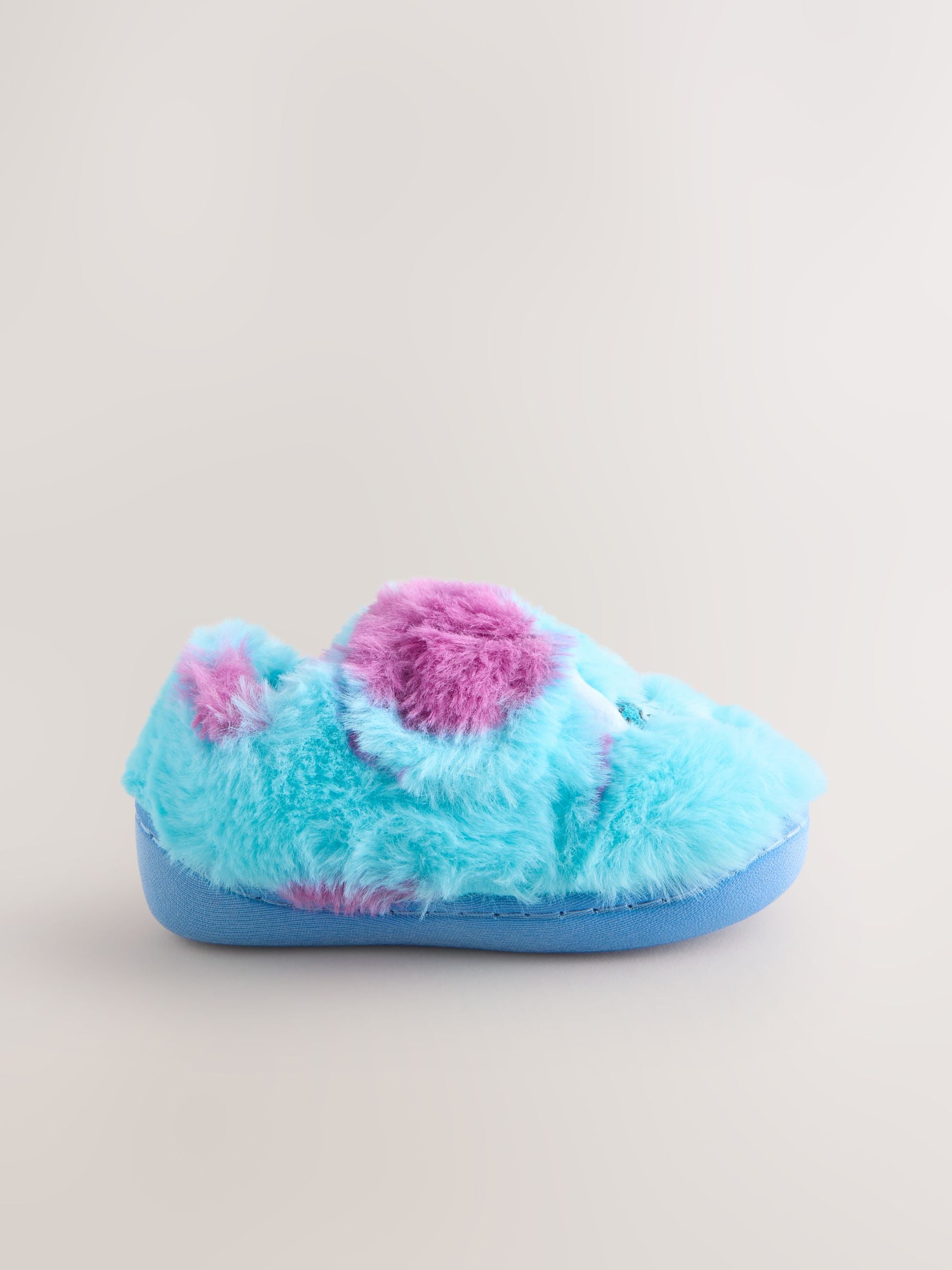 Blauw/Groen - Monsters Inc Fluffy Cupsole Slippers