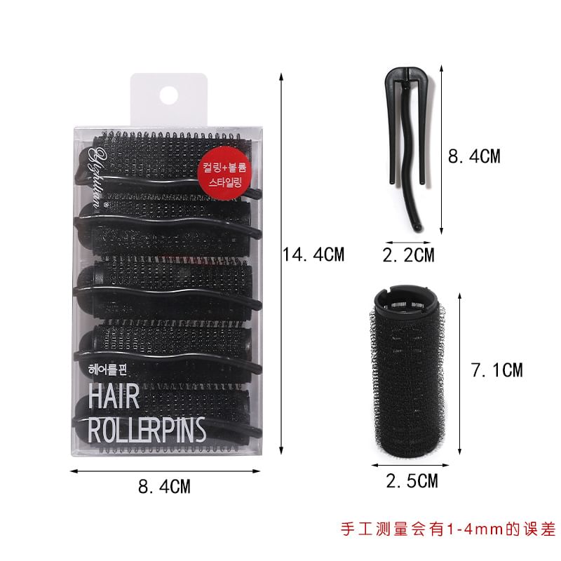 magrinta - Set van 5 paar: Haarroller + Haarclip