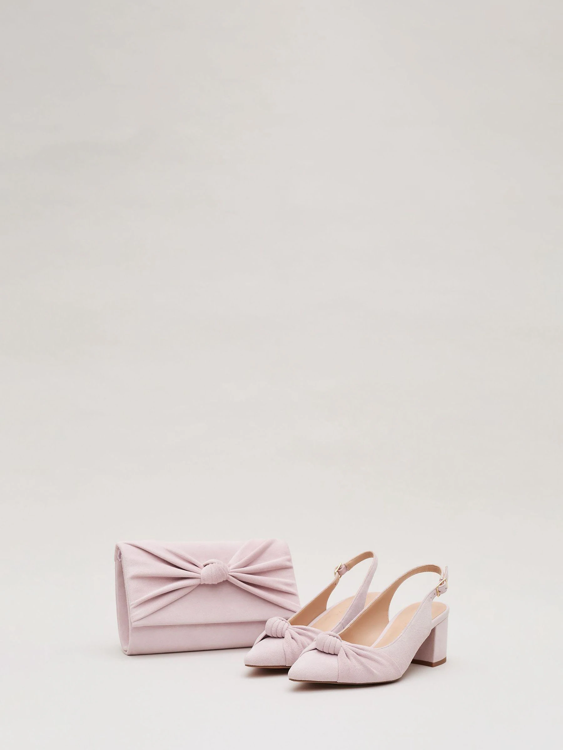 Roze - Phase Eight Knot Front Clutch Bag