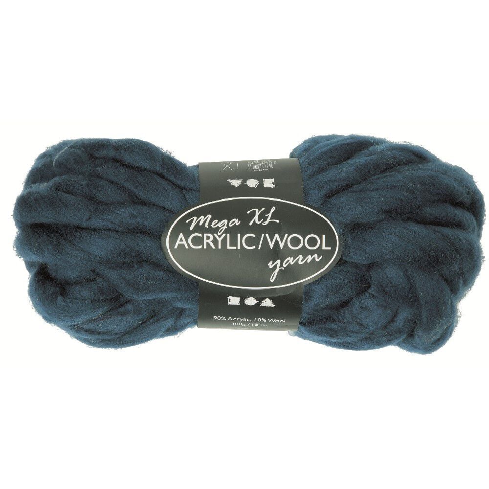 Pelote de laine 300g 15m bleu foncé