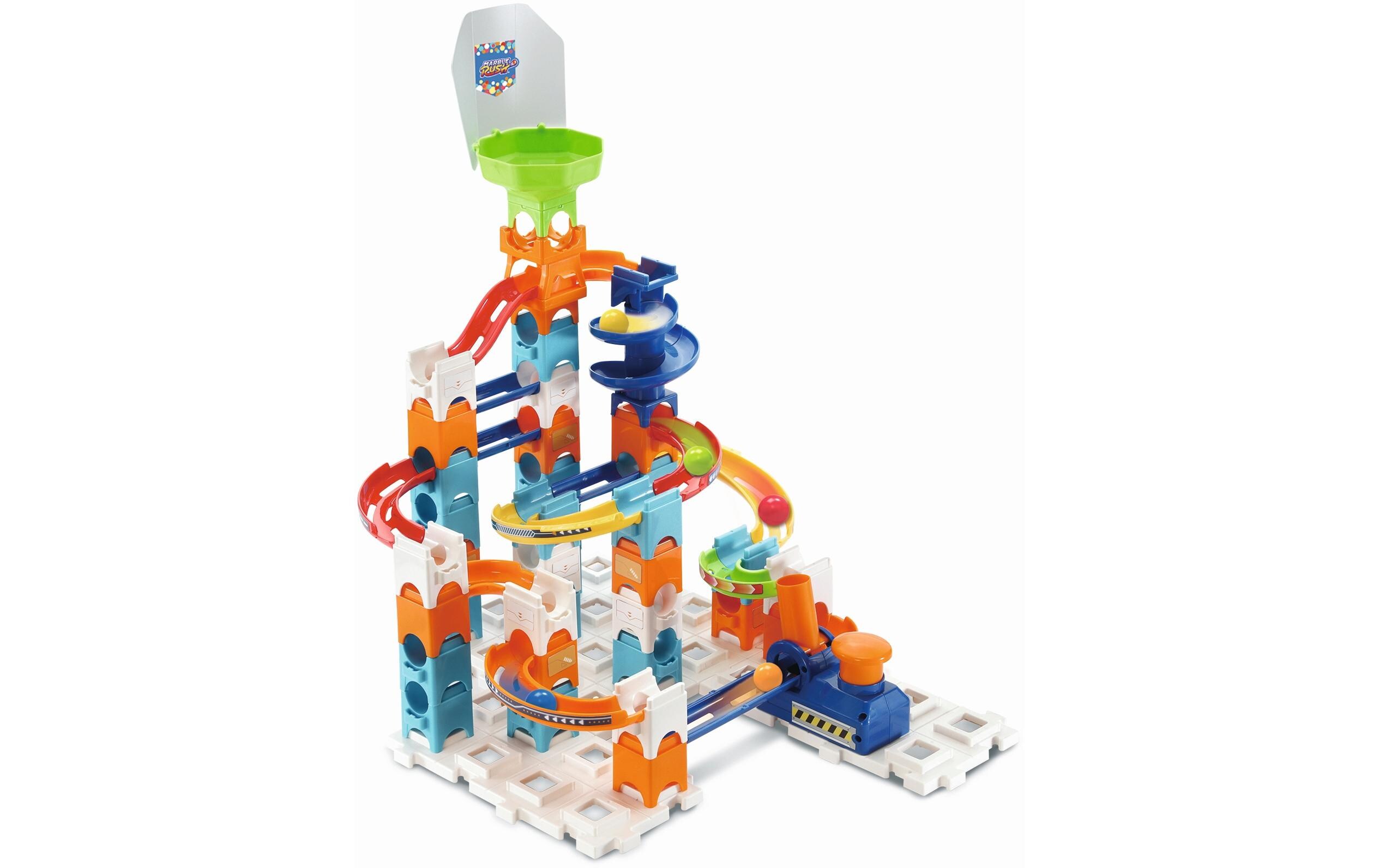 Kugelbahn Marble Rush – Adventure Set S100Murmelbahn mit spannenden Bahnelementen