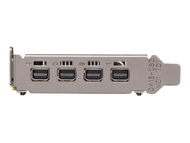 NVIDIA Quadro P1000 DVI - Grafikkort - Quadro P1000 - 4 GB GDDR5 - PCIe 3.0 x16 lavprofil - 4 x Mini DisplayPort - detailsalg