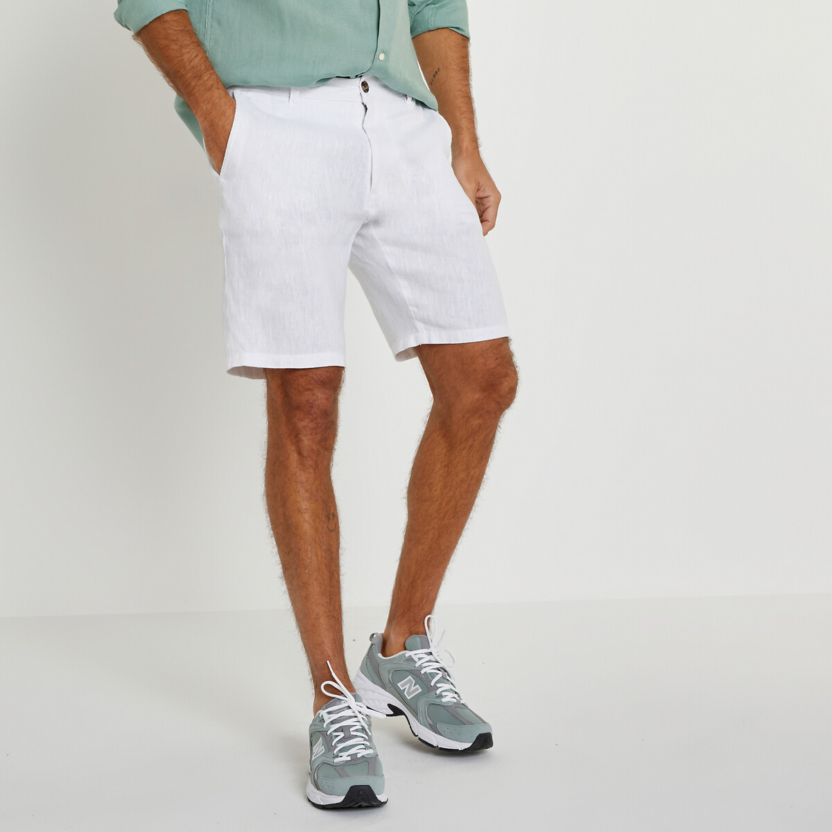 COLEÇÕES LA REDOUTE<br>Bermudas de linho