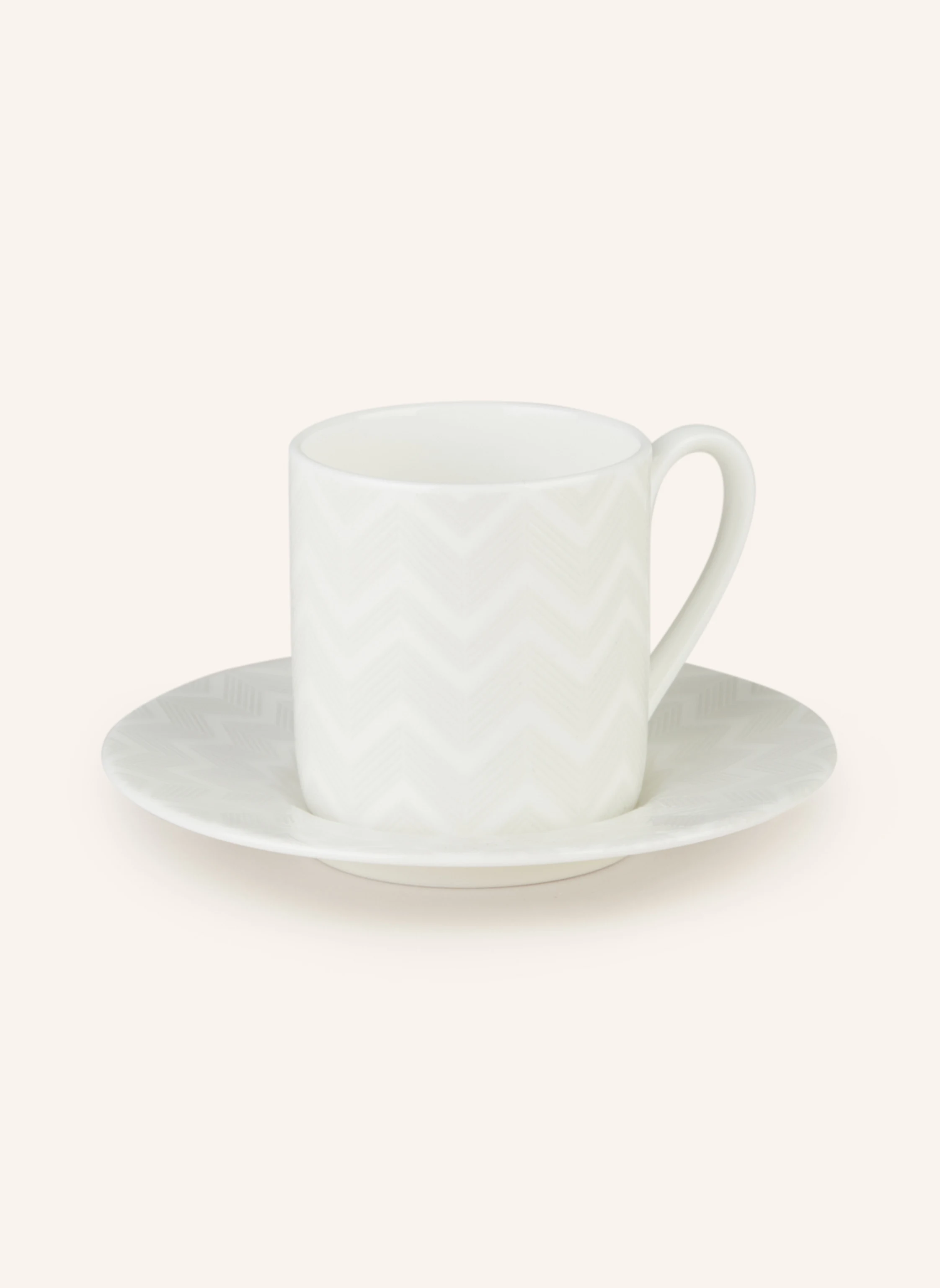 MISSONI Home 2er-Set Espressotassen ZIG ZAG mit Untertasse