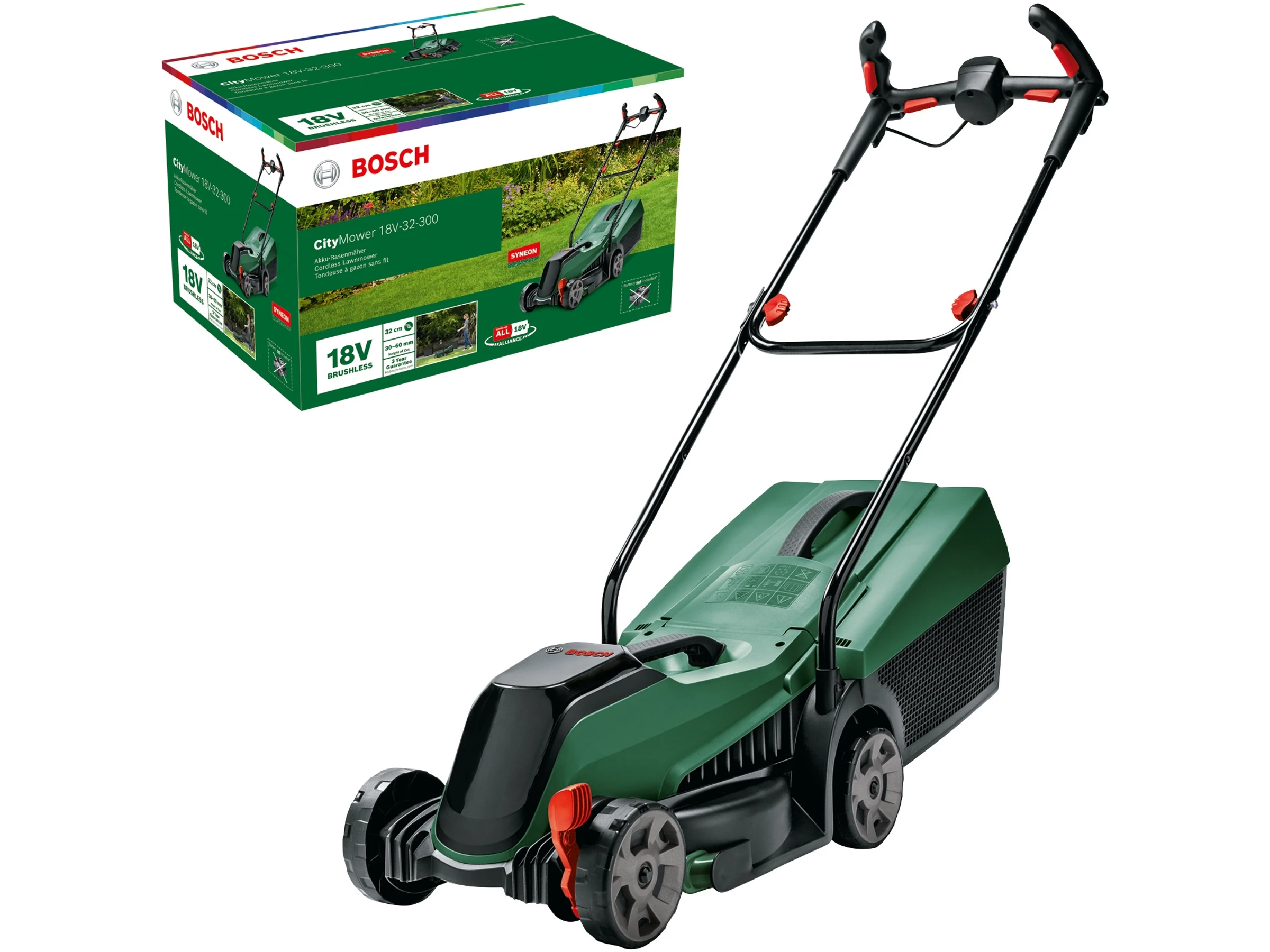 Bosch Akku-Rasenmäher CityMower 18V-32 inkl. Akku und Ladegerät