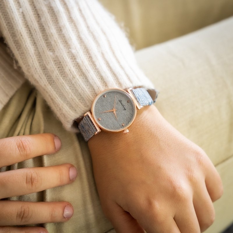 Montre Femme CHTIME bracelet Cuir Gris