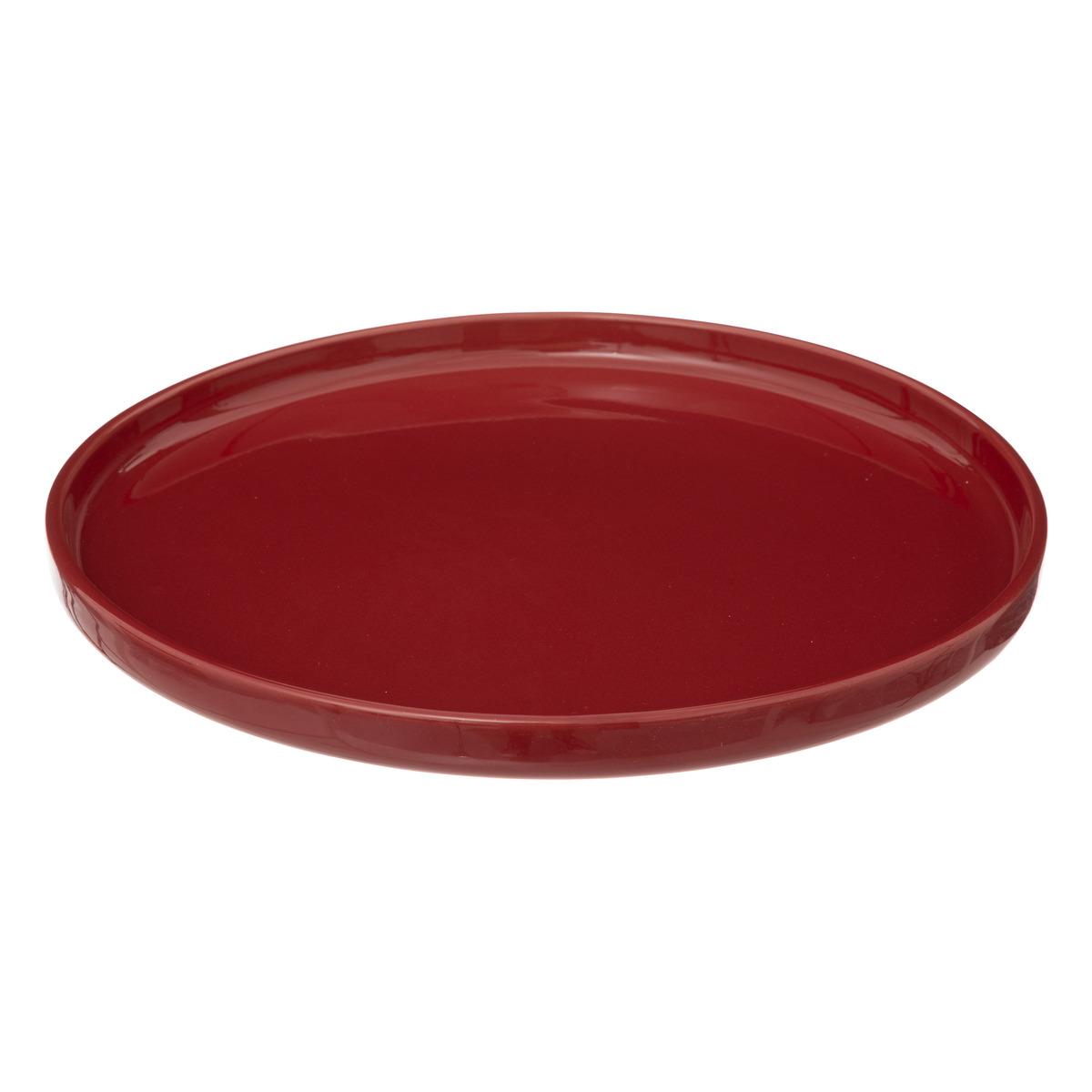 ASSIETTE PLATE MARIE GRENAT D.27CM