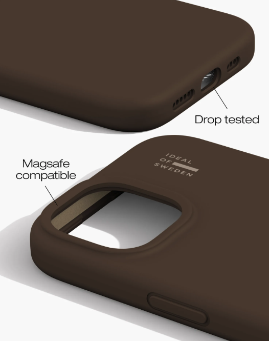 iPhone 16 Pro MagSafe Silikon Hülle Case Recycled (IDSICMS-I2461P-562) - Mocha Mousse